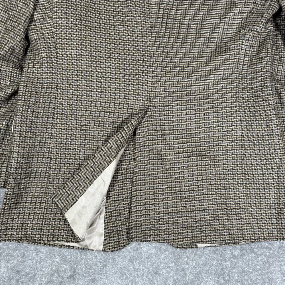 Vintage Oak Creek Blazer Men's‎ 42L Brown Houndstooth Lambswool